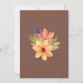 秋インラブ素朴モチャオータムブライダルシャワー 招待状 (裏面)