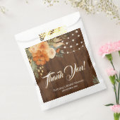 秋インラブ素朴木製ブライダルシャワー フェイバーバッグ (封をした状態)