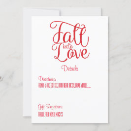 秋インラブ結婚ズ詳細カード 招待状