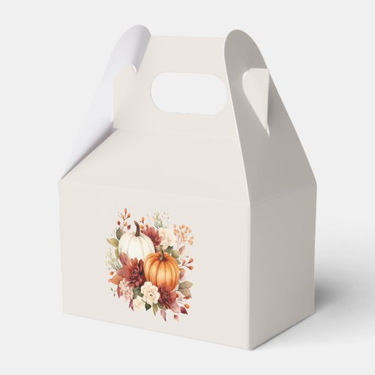 秋インラブ結婚式の引き出物ボックス秋結婚の フェイバーボックス (裏面サイド)