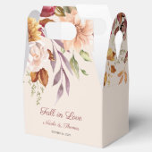 秋インラブ結婚式の引き出物ボックス秋結婚の フェイバーボックス (オープン)