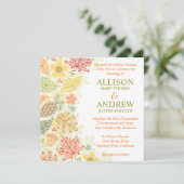 秋インラブ結婚式招待状 招待状 (スタンド正面)