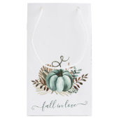 秋インラブ,ブルーパンプキン,フローラブライダルシャワー スモールペーパーバッグ (裏面)