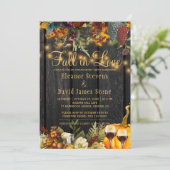 秋インラヴラスティックウッドフローラ婚約パーティ 招待状 (スタンド正面)