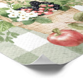 秋インヴィンテージセージ赤ちゃんシャワー歓迎 ポスター (角)