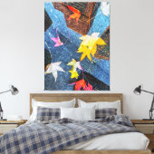 秋イン市抽象芸術 キャンバスプリント (インサイチュ (寝室))
