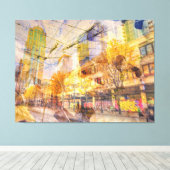 秋イン市抽象芸術 キャンバスプリント (インサイチュ (ウッドフロア))