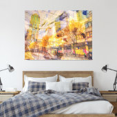 秋イン市抽象芸術 キャンバスプリント (インサイチュ (寝室))