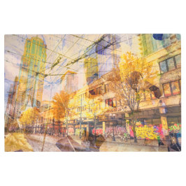 秋イン市抽象芸術 メタルプリント