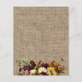 秋イン恋の秋のフローラ予算ブライダルシャワー (裏面)