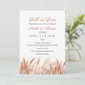 秋イン恋結婚式招待状落ちる 招待状 (スタンド正面)