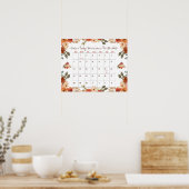 秋イン恋,赤ちゃんシャワー推測ベビーの誕生日 ポスター (キッチン)