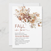 秋イン愛の花水彩ブライダルシャワーイン 招待状 (正面)