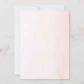 秋イン愛エレガントなウェディングピンクの花かぼちゃ 招待状 (裏面)