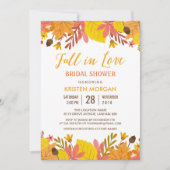 秋イン愛ブライダルシャワー優雅な紅葉 招待状 (正面)