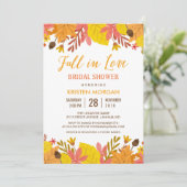 秋イン愛ブライダルシャワー優雅な紅葉 招待状 (スタンド正面)