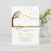 秋イン愛ブライダルシャワー-離れチャーム&素朴 招待状 (スタンド正面)