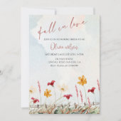 秋イン愛ブライダルシャワー-離れチャーム&素朴 招待状 (正面)
