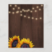 秋イン愛ラスティックBUDGETブライダルシャワー招待状 (裏面)