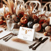 秋イン愛素朴ベビー物干し系ベビーシャワー サンキューカード