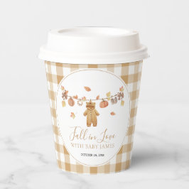 秋イン愛素朴ベビー物干し系ベビーシャワー 紙コップ