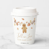 秋イン愛素朴ベビー物干し系ベビーシャワー 紙コップ (裏面)