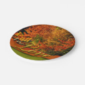 秋イン愛素朴景結婚の写真秋 ペーパープレート (アングル)