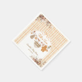 秋イン愛素朴秋モダンベビーシャワー スタンダードカクテルナプキン (角)