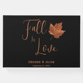 秋イン愛素朴銅茶色カエデ葉 ゲストブック