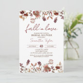 秋イン愛、ブライダルシャワー、花嫁ランチョン 招待状 (スタンド正面)