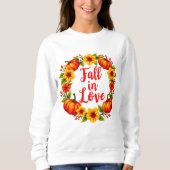 秋イン愛:秋鮮やかリースデザイン スウェットシャツ (正面)