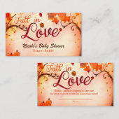 秋イン秋かぼちゃおむつラッフルカード エンクロージャーカード (正面/裏面)