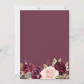 秋イン秋のフローラベビーシャワー 招待状 (裏面)