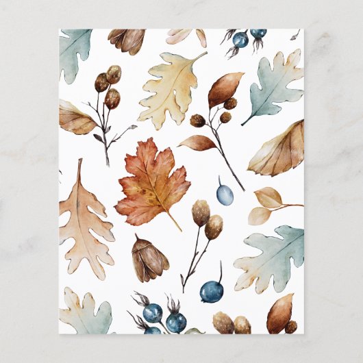 秋イン秋のママまたはパパ赤ちゃんシャワー (裏面)