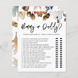 秋イン秋のママまたはパパ赤ちゃんシャワー