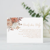 秋イン秋の赤ちゃんシャワーベビー本 エンクロージャーカード (スタンド正面)