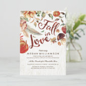 秋イン秋ハーベストカボチャ赤ちゃんシャワー 招待状 (スタンド正面)