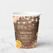 秋イン秋フローラストリングライツ結婚ズ 紙コップ (正面)