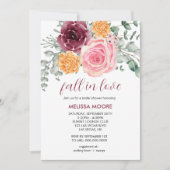 秋イン秋フローラブルゴーニュブライダルシャワー 招待状 (正面)