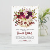 秋イン秋ブライダルシャワー招待 招待状 (スタンド正面)
