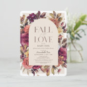 秋イン秋リースアーチタンベビーシャワー 招待状 (スタンド正面)