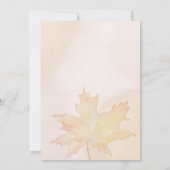 秋イン秋葉ブライダルシャワー招待状 招待状 (裏面)