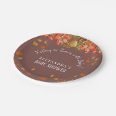 秋イン素朴ラブシック秋ベビーシャワー ペーパープレート (アングル)