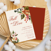 秋イン素朴ラブ秋フローラ結婚ズ 招待状