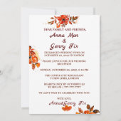 秋イン素朴ラブ秋フローラ 招待状 (裏面)