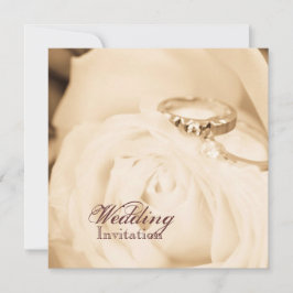 秋イン結婚ラブリングや輪婚約パーティ 招待状