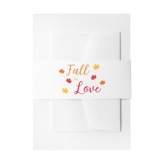 秋イン結婚ラブ 招待状ベリーバンド (正面例)