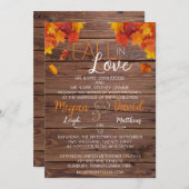 秋イン結婚ラブ 招待状 (正面/裏面)