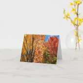 秋イン，インディアナ カード (黄色い花)