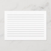 秋イン・ラブブライダルシャワーレシピ囲い エンクロージャーカード (裏面)